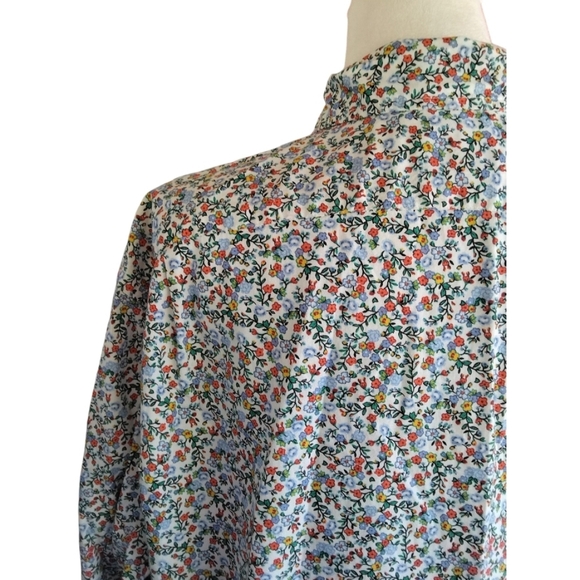 J. Crew Classic Fit Flex Washed Micro Floral Mens Button Down Shirt Size Large - Picture 6 of 8
